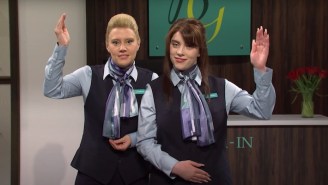 Billie Eilish Barely Keeps A Straight Face In An ‘SNL’ Sketch About A Sh*tty Hotel With Kate McKinnon