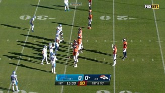 The Broncos Honored Demaryius Thomas By Opening The Game With Just 10 Men On Offense