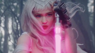 Grimes Battles A Faceless Knight In The ‘Player Of Games’ Video