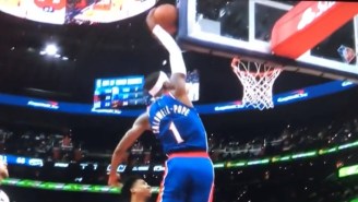 Kentavious Caldwell-Pope Tried Dunking And Got Blocked By The Backboard