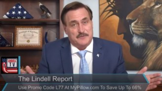 Mike Lindell Snuck Back On Twitter Despite His Lifetime Ban And Recorded A Strange Video (Update: Yep, He Was Quickly Re-Banned)