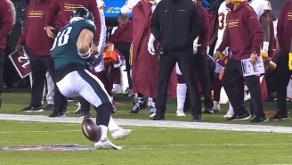 Washington Picked Off Philly After Dallas Goedert Dropped A Pass And Kicked The Ball With His Heel