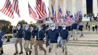 A Bizarre March By White Supremacists In D.C. Ended With Them Getting Stranded In The Cold