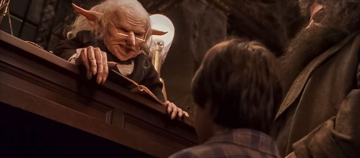 A Gringotts banker from the Harry Potter movies