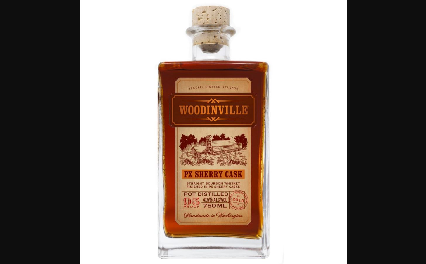 Woodinville PX Sherry Cask Bourbon Whiskey