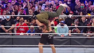 Bad Bunny Got Body-Slammed By Brock Lesnar At The WWE Royal Rumble