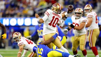 Jimmy Garoppolo’s Horrific Late Interception Sent The Rams To The Super Bowl