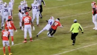 A Fan Ran On The Field During Bills-Chiefs And Got Lit Up By Stefon Diggs