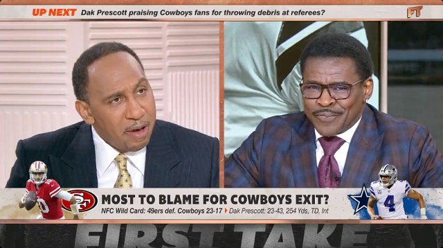 Stephen A. Smith is reveling in the Dallas loss to San Francisco