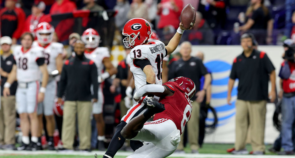 Did Stetson Bennett fumble ball on pivotal Georgia drive vs. Alabama?