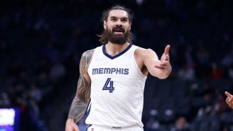 Steven Adams Picked Up Tony Bradley And Carried Him Away After He Got In A Tussle With Ja Morant