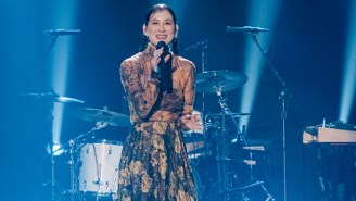 Japanese Breakfast Brings Her Ebullient ‘Jubilee’ Song ‘Slide Tackle’ To The ‘Corden’ Stage