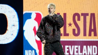 Machine Gun Kelly Helped Introduce The NBA All-Star Lineups And Macy Gray And Earth, Wind & Fire Performed