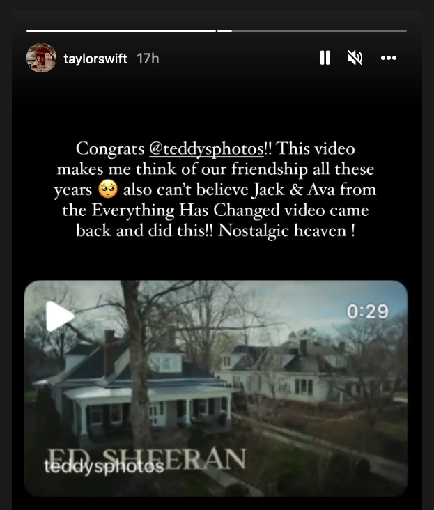 Taylor Swift Ed Sheeran Instagram Joker And The Queen Video