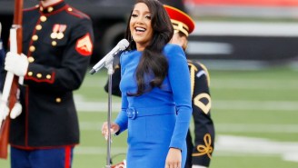 Watch Mickey Guyton Absolutely Belt The National Anthem At Super Bowl LVI