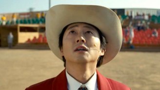 The First Look At Jordan Peele’s ‘Nope’ Is Brief, But It Does Have Steven Yeun In A Cowboy Hat, So…