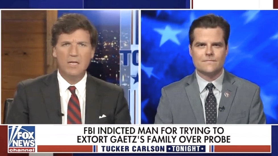 Looks Like Tucker Carlson Has Finally Forgiven Matt Gaetz