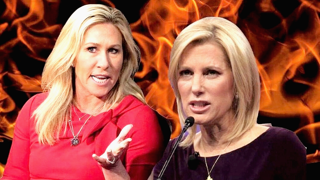 Marjorie Taylor Greene and Laura Ingraham