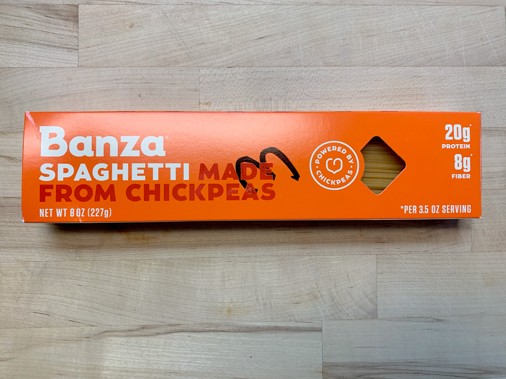 Banza Spaghetti Made From Chickpeas