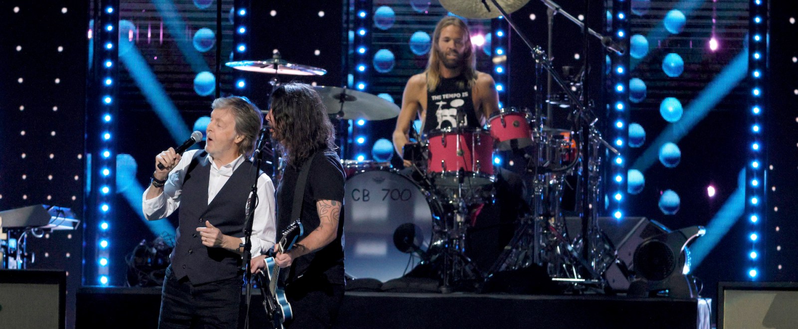 Paul McCartney Foo Fighters Dave Grohl Taylor Hawkins  36th Annual Rock & Roll Hall Of Fame Induction Ceremony 2021