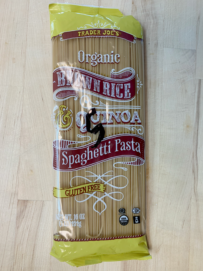 Trader Joe's Organic Brown Rice Quinoa Spaghetti