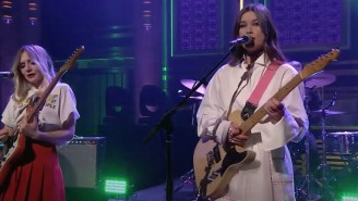 Wet Leg Continue Their ‘Chaise Longue’ World Domination With A Rousing Performance On ‘Kimmel’