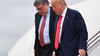 Trump’s Compliments Sure Sound Like Insults, Especially When They’re About Bill Barr’s ‘Saggy’ Jowls