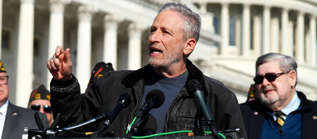 Jon Stewart Veterans Bill Capitol Hill