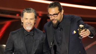 Uh, Jason Momoa Had Surgery The Day Before Presenting At The Oscars (He Shared His Soreness In A Backstage Vid)