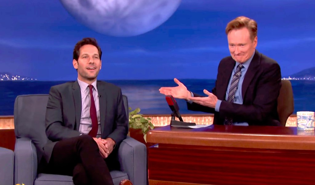 Paul Rudd pulls his 'Mac & Me' Rickroll on Conan one last time