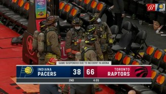 The Raptors-Pacers Game Will Finish Without Fans After A Speaker Caught Fire In The Stadium