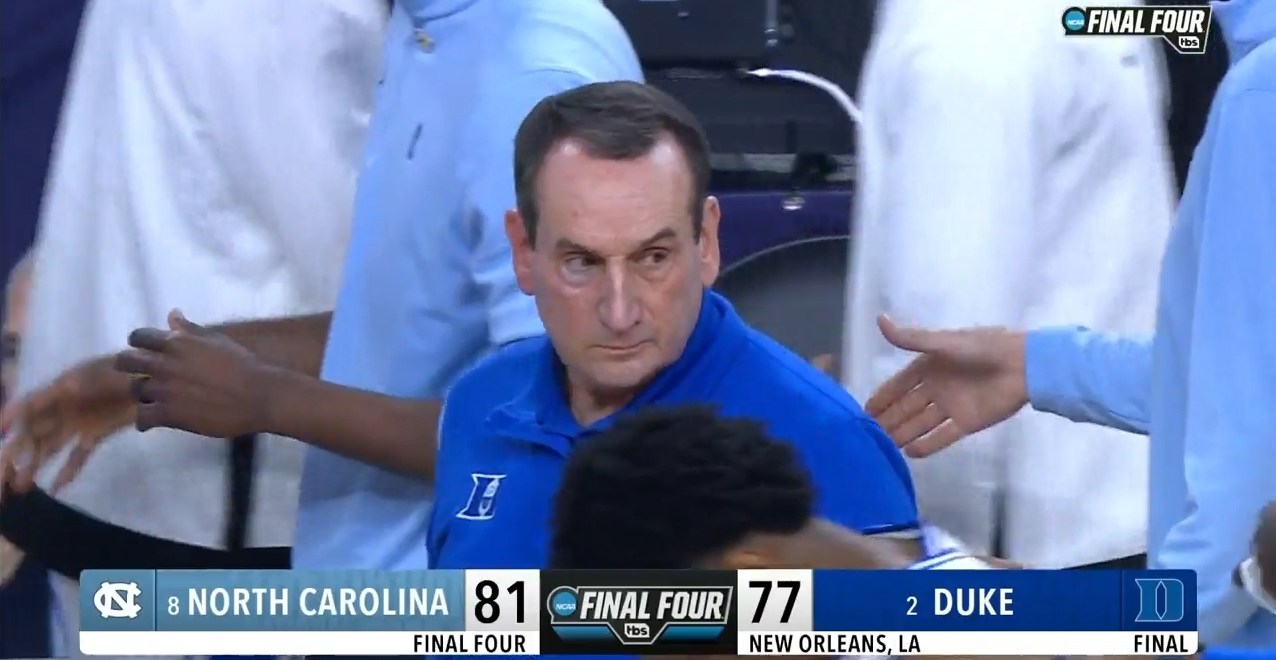 Basketball Fans Couldn’t Get Enough Of UNC Ending Coach K’s Career In ...