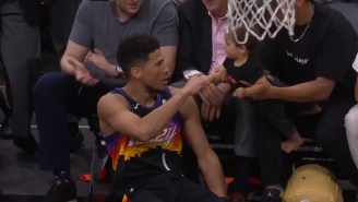 Devin Booker Hit A Shot Then Fist-Bumped A Baby