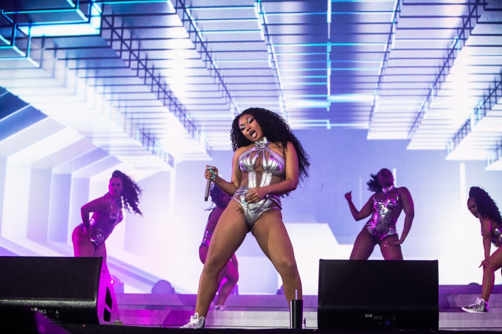 Video: Megan Thee Stallion pours alcohol in fan and twerks at Coachella