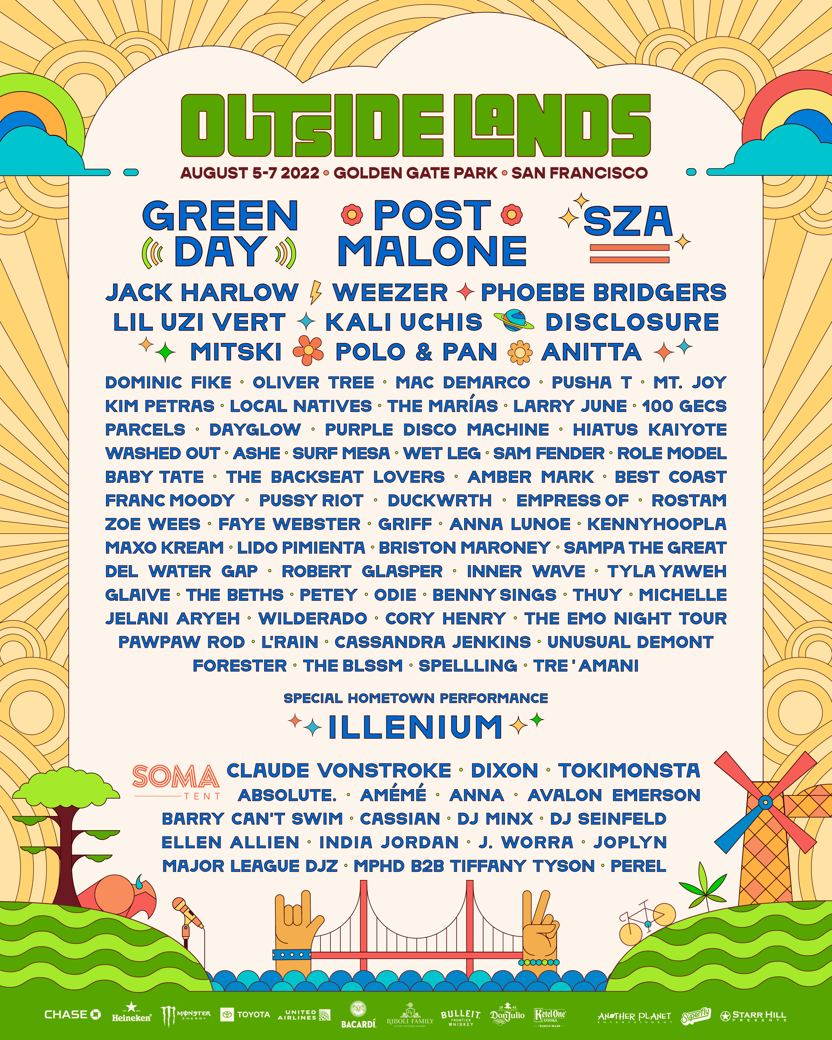 Outside Lands lineup