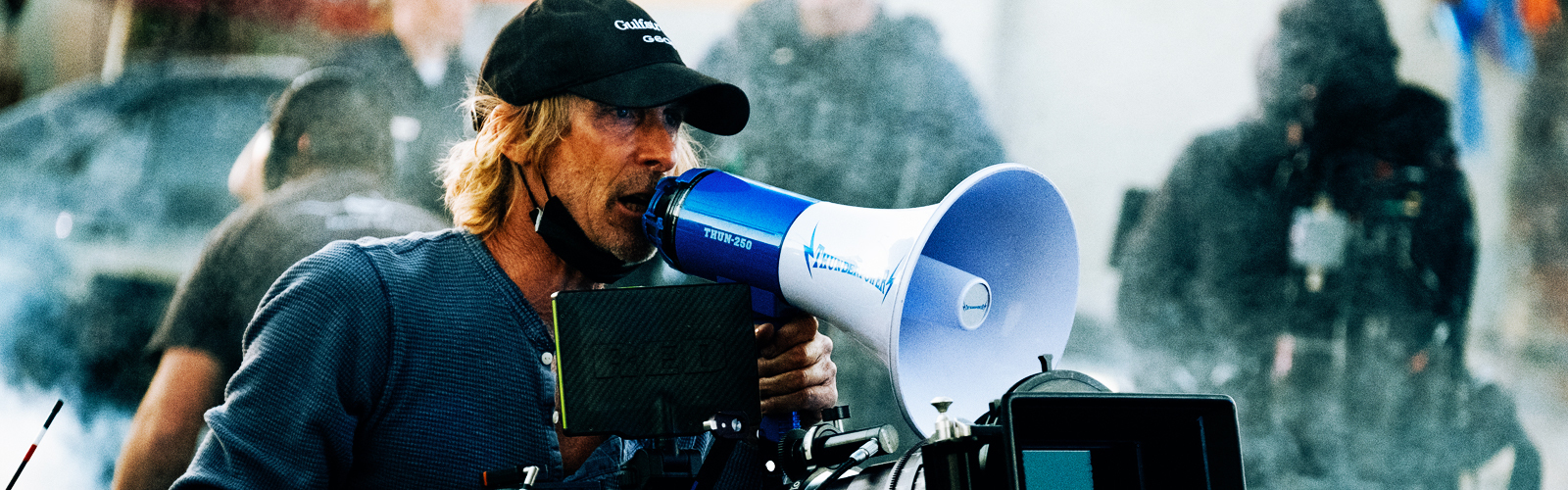 Michael Bay on Ambulance Set