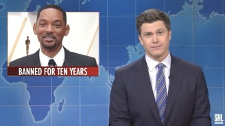 Colin Jost Thinks Will Smith Is Blessed To Be Forced To Not Attend The Oscars For Ten Years