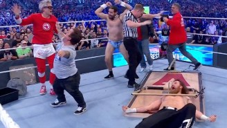 Johnny Knoxville And The ‘Jackass’ Crew’s WrestleMania Debut Was Ludicrous (And Ludicrously Fun)