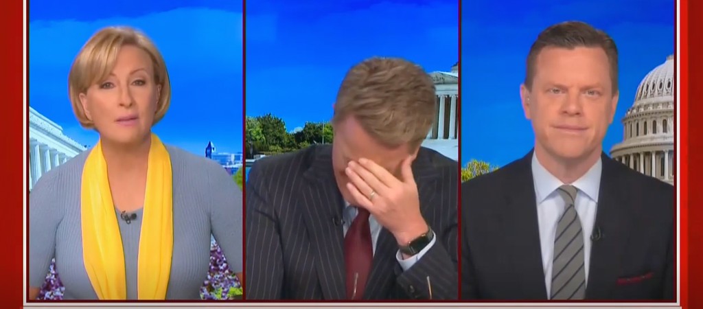 Joe Scarborough Laughing Loses It Trump Piers Morgan