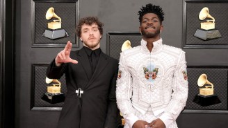 Lil Nas X Taunts His Critics Performing ‘Montero’ And ‘Industry Baby’ With Jack Harlow At The 2022 Grammys