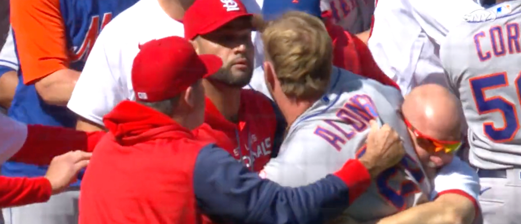 pete alonso stubby clapp mets cardinals brawl