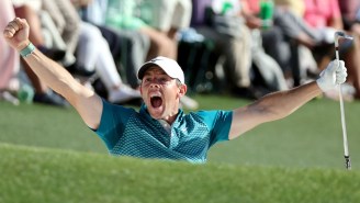 Rory McIlroy And Collin Morikawa Holed Back-To-Back Bunker Shots On 18 At The Masters