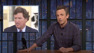 Seth Meyers Had Some Fun With Tucker Carlson’s Pitch For ‘Testicle Tanning,’ An Idea So Out There Not Even Kid Rock Is Buying It