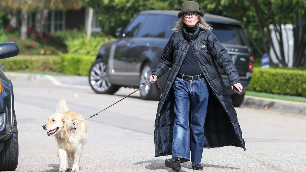 diane keaton and her dog reggie