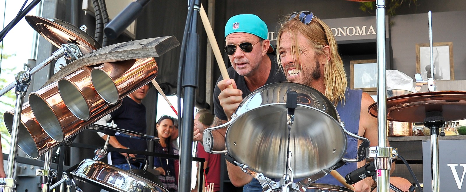 Chad Smith Red Hot Chili Peppers Taylor Hawkins Foo Fighters 4th Annual BottleRock Napa Music Festival 2016