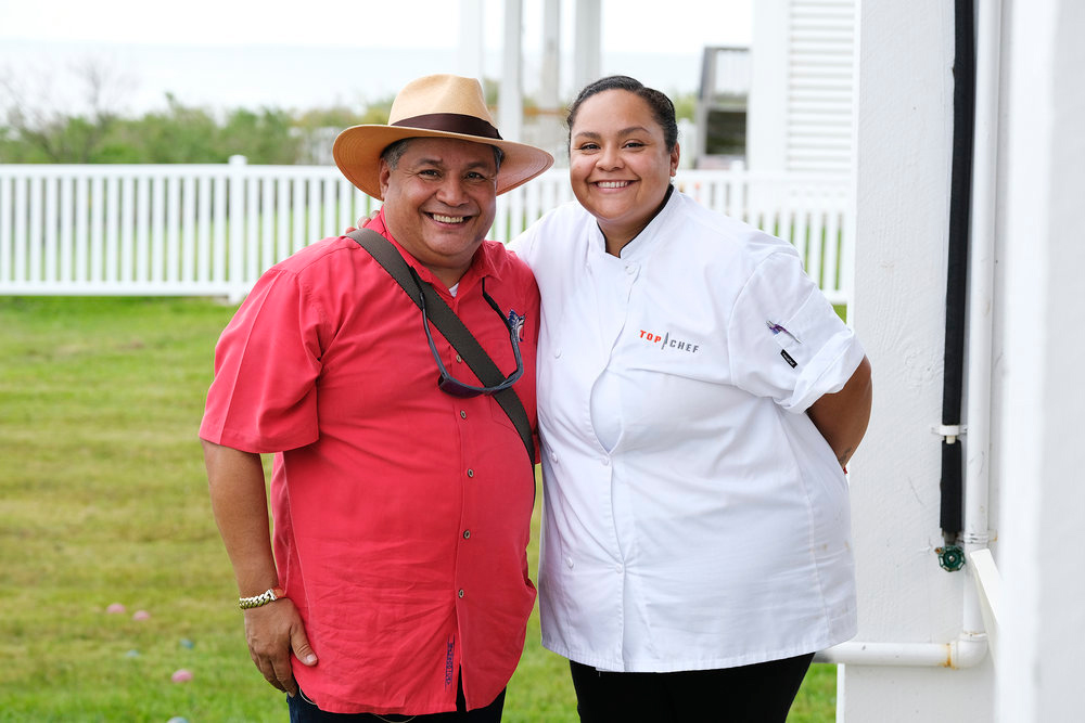 Top Chef Evelyn Garcia and dad