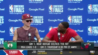 Bam Adebayo Lost It Over Tyler Herro’s Postgame Fit After The Heat Won Game 1