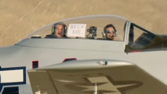 James Corden Couldn’t Wait To Feel The Ground Again After Being In A Fighter Jet With Tom Cruise Ahead Of ‘Top Gun: Maverick’