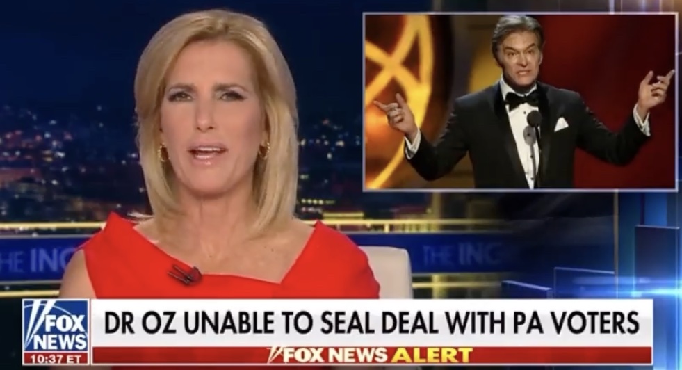 Laura Ingraham Thrilled Unlike Hannity At Dr Oz Trouncing
