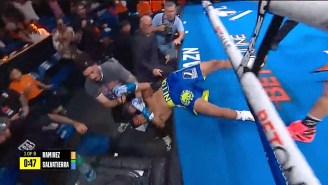 John Ramirez Knocked Out Jan Salvatierra So Badly That He Fell Out Of The Ring
